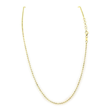 Officina Bernardi 14K Gold 2mm Bead Necklace