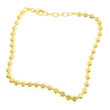 Officina Bernardi 14K Gold 2mm Bead Bracelet