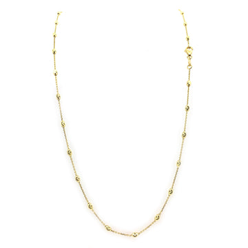 Officina Bernardi 14K Gold Station Necklace