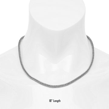 David Beck Bali "Tulang Naga" 3.5mm Silver Chain (18")