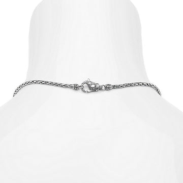 David Beck Bali Wheat 2.5mm Silver Chain (16" - 30")