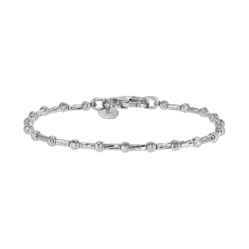 Lunar Small Bead Bracelet in Platinum Vermeil