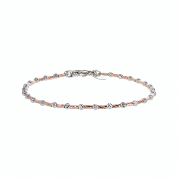 Lunar Bead Bracelet in Rose Gold Vermeil