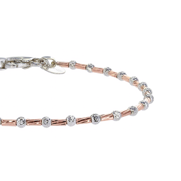 Lunar Bead Bracelet in Rose Gold Vermeil