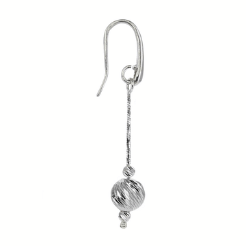 Sirius Ball Earrings in Platinum Vermeil