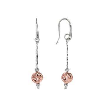 Sirius Ball Earrings in Rose Gold Vermeil