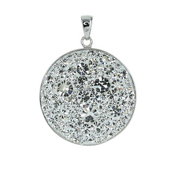 Swarovski Crystal Large Disc Pendant