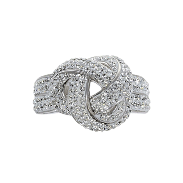 Swarovski Crystal Knot Ring