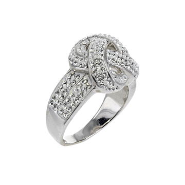 Swarovski Crystal Knot Ring