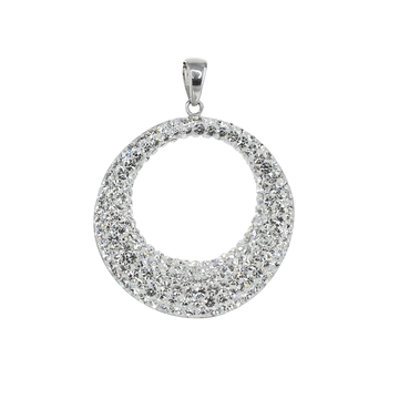 Round Preciosa Crystal Pendant