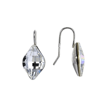 Swarovski Crystal Drop Earrings in Sterling SIlver