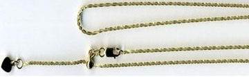 14kt Gold Adjustable Criss Cross Chain