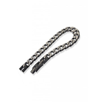 Italgem Men's Silver and Black Chain