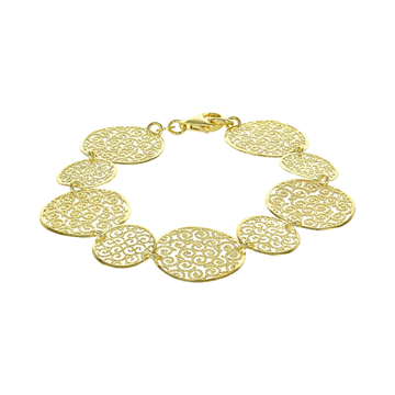 Private Collection Gold Vermeil Fancy Filigree Bracelet