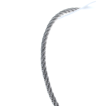 Private Collection Rhodium Vermeil Omega Necklace