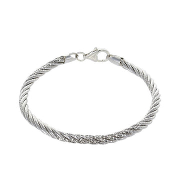 Private Collection Rope Bracelet in Rhodium Vermeil