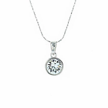 Swarovski Crystal Set: Small Round Pendant & Earring (Online Exclusive)