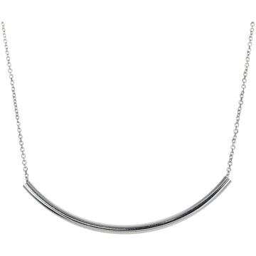 Sterling Silver Sliding Smile Bar Necklace