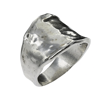 Hammered Sterling Silver Ring